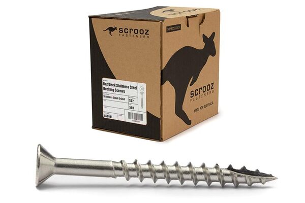 12g x 65mm 304 Stainless Decking Screws box 1000