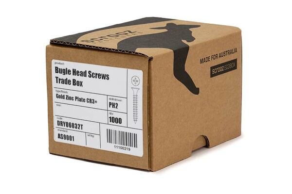 6g x 32mm Bugle Head Screws box of 1000
