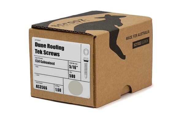 Dune 10g x 25mm Roof Tek Screw C5 Box 500