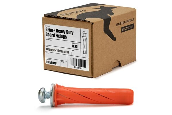 Gripr plasterboard fixings orange pan box of 100
