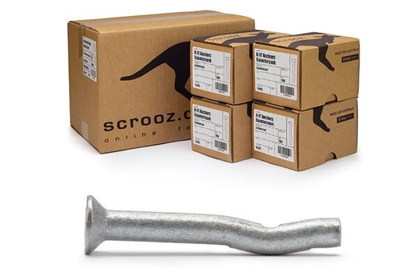 H-IT Anchors CSK Galv 5 x 65mm CTN 400
