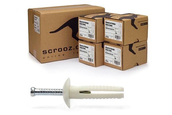 Knock in plugs mushroom 5 x 38mm carton 400