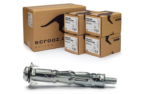 Hollow Wall Anchors 4 X (0-4) 30MM Carton 800