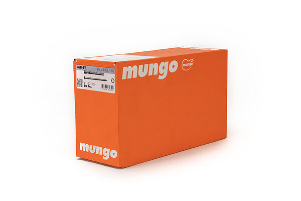 10 x 80mm Mungo MB-ST Torx CSK Zinc Box 100