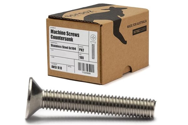 M5 x 16mm Machine screws CSK 304 Box 100