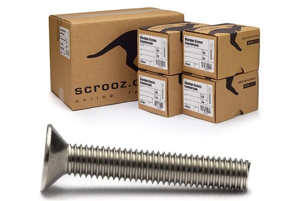 M5 x 16mm Machine screws CSK 304 Carton 1000