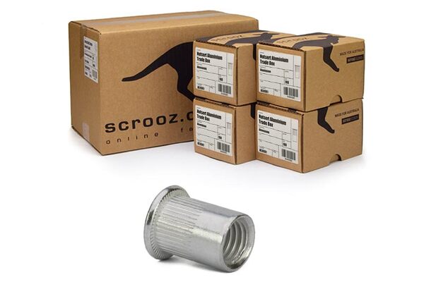 M5 x 13 Nutsert Aluminium Bulk Carton 1000