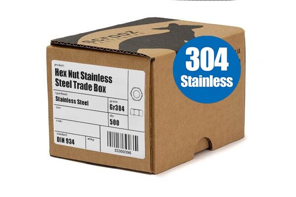 M3 hex nuts stainless steel 304 box 500