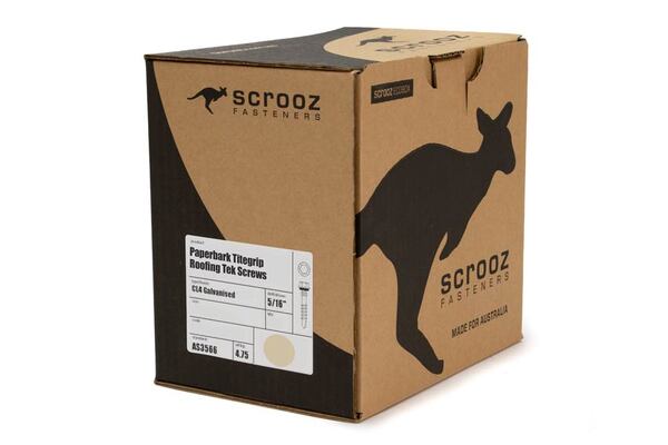 Paperbark 12g x 51mm Roof Tek Screw C5 Box 500