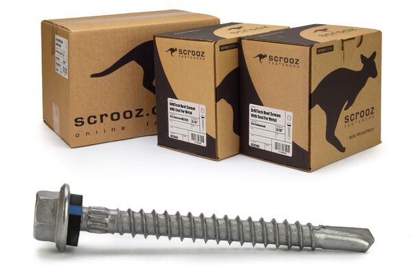 14g x 205mm Metal Roofing Tech Screw CTN 500