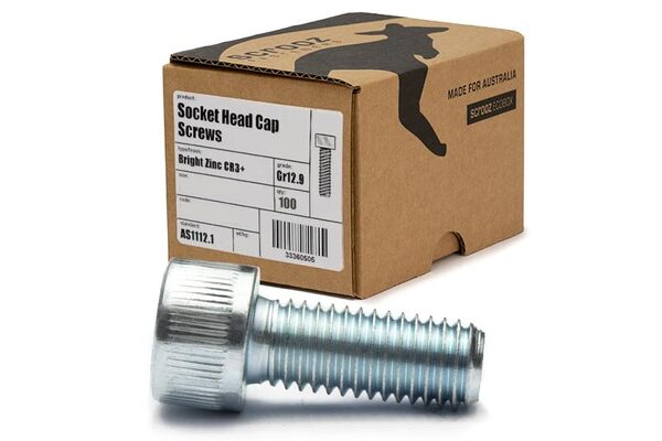 M4 x 25mm Socket Cap Screws Zinc Box 100