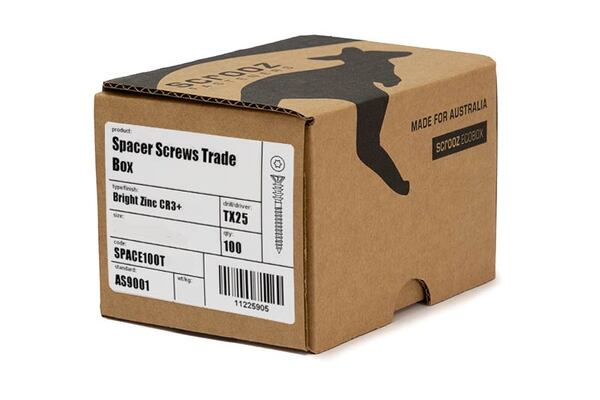 Spacer Screws 6mm x 80mm Trade Box 100