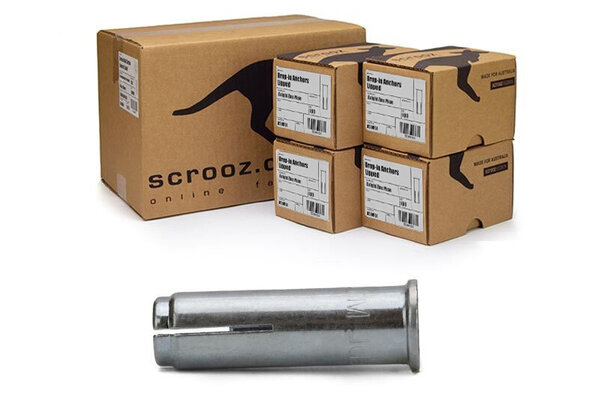 Drop in Anchors Lipped ETA 10 x 40mm CTN 200
