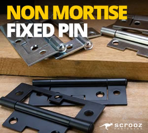 Non Mortise Hinges Fixed Pin
