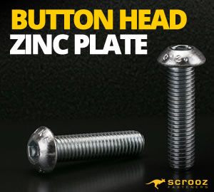 Button Head Socket Screws Zinc Plated