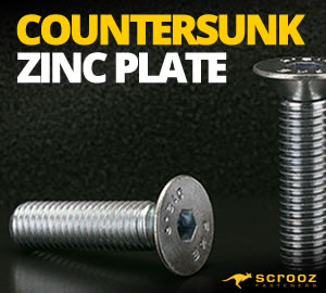 Countersunk Socket Screws Zinc Plated