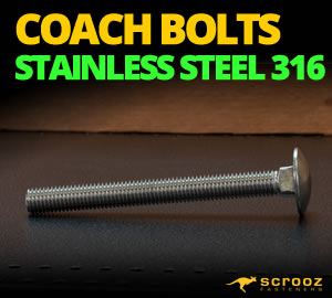 Coach Bolts Stainless Steel