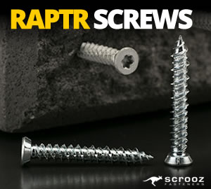 Raptr Self Tapping Concrete Screws