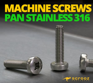 Machine Screws Panhead 316 Stainless