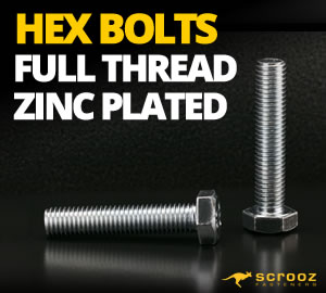 Hex Bolts Full Thread 8.8 High Tensile BZP