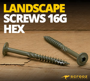 Landscaping Screws 16g Hex