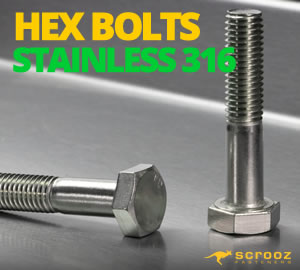 Hex Bolts 316 Stainless Steel