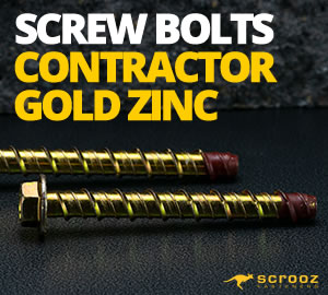 Screw Bolts Contractor Gold Zinc