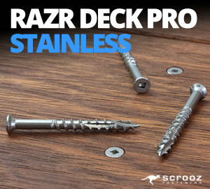 Razr Decking Screws Pro Stainless
