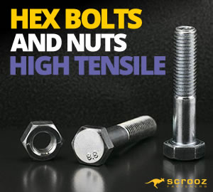 High Tensile Bolts and Nuts 8.8 Zinc Plated